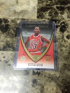 lot 1068 image: 2009 Upper Deck Michael Jordan Legacy Chicago Bulls Basketball Card