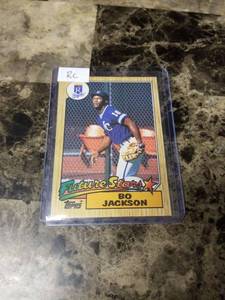lot 1070 image: 1987 Topps Future Stars Bo Jackson Kansas City Royals Baseball Card