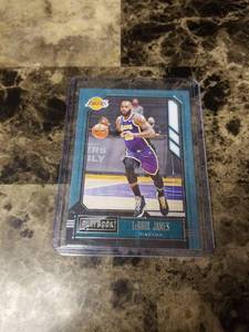 lot 1072 image: 2021 Panini Chronicles Playbook Basketball LeBron James Los Angeles Lakers Card