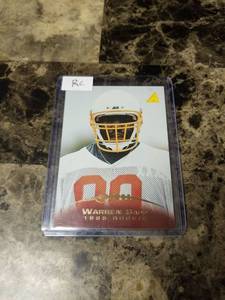 lot 1079 image: 1995 Pinnacle Warren Sapp Tampa Bay Buccaneers Rookie Football Card