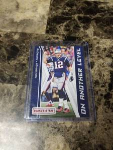 lot 1082 image: 2019 Panini Rookies and Stars Football Tom Brady New England Patriots Card