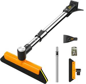lot 6824 image: helloleiboo 39.4 Ice Scrapers for Car Windshield Extendable Snow Brush for Car 12 Adjustable Length Settings with 360° Pivoting Brush Head Snow Removal Tools Snow Brush and Ice Scraper for Truck SUV