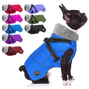 lot 6830 image: Doglay Dog Coat with Harness, Reflective Warm Dog Jacket Waterproof Puppy Winter Coat for Cold Weather, Adjustable Fleece Jacket for Small Medium Large Dogs