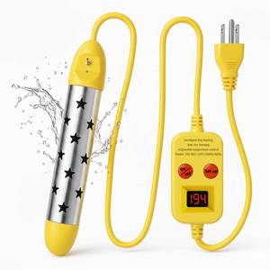 lot 6869 image: Immersion Water Heater 1500W, Portable Submersible Water Heater with Intelligent Temperature Control, Stainless Steel & Dry-Burn Protection, for Bathtubs, Hot Tubs, Pools, Buckets