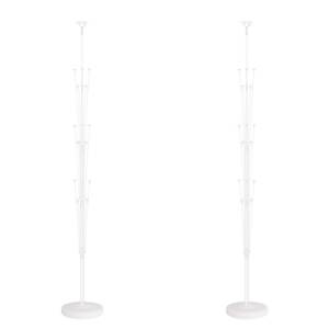 lot 6878 image: Balloon Column Stand Kit Set of 2 - Balloon Stand with Base, and Pole,Balloon Tower Backdrop Decoration for Wedding, Baby Shower, Birthday Party, or Bachelorette Parties