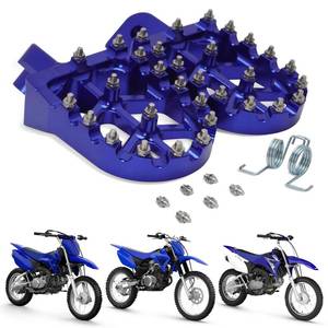 lot 6888 image: USTPO Dirt Bike Footpegs Motorcycle Foot Peg Rest Pedals CNC for TTR YZ 50 70 80 50-150cc TTR 110 125 PW50 YZ 85 125 Pit Mini Bike Blue