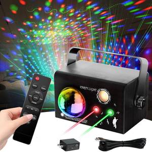 lot 6907 image: Square Party Lights, 4 Modes Sound Activated DJ Disco Light with Remote & Strobe, USB Powered Dance Stage Lights for Home Party, Birthday, Wedding, Karaoke, KTV, Bar, Club, Halloween Decor