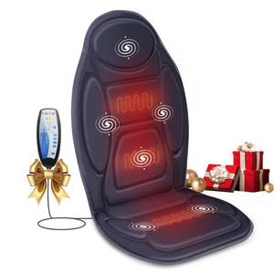 lot 6943 image: Snailax Vibration Back Massager with Heat, Massage Seat Cushion with 6 Vibrating Motors and 2 Heat Levels, Massage Chair Pad for Home Office use, Gifts for Him Her