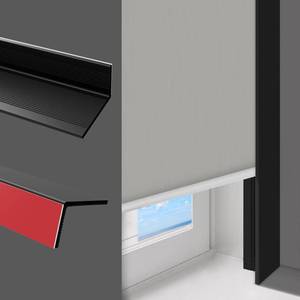 lot 6955 image: SEEYE Blackout Light Blockers, PVC Light Blockers Side Tracks for Roller Window Shades and Blinds 100% Blackout L-Shaped Light Blocking Strips for Bedroom, Easy to Install(Black, 16.9, 8pcs)