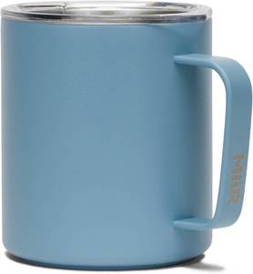 lot 6959 image: MiiR Camp Cup, 12oz - Double Wall Vacuum Insulated, Stainless Steel with Splash-Proof Slide Lid COLOR CHOPPING AROUND THE TOP
