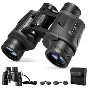 lot 6977 image: 12x40 HD Classic Binoculars for Adults & Kids, Clear Large View & Low-Light Night Vision, High Powered Binoculars for Birds Watching, Cruise Ship, Theaters, Travel & Stargazing