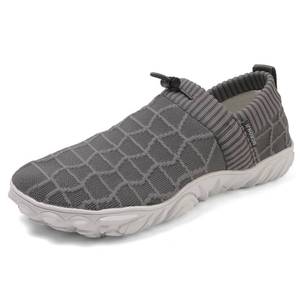 lot 6985 image: MCRONJI Barefoot Water Shoes, Minimalist Running Sneakers, Beach Outdoor Shoes, Men and Women Grey 43EU