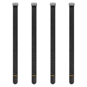 lot 6988 image: Trilancer Elastic Cinch Straps with Anti-Slip Strips, 32 x 2 (4 Pack) Multipurpose Hook and Loop Bundling Straps for Hose, Cords, Bike, Luggage, Camping, Yoga Mats
