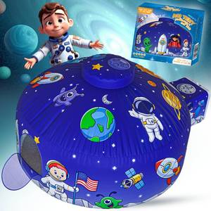 lot 7004 image: Skywin AstroDome Air Tent for Kids with Door (77 x 50) Builds in 30 Seconds, Toddler Tents Indoor for Imaginative Play, Kids Forts Indoor Playhouse,Christmas or Birthday Gift (Fan Not Included)
