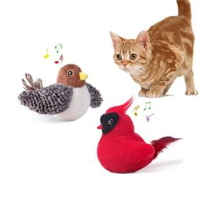 lot 7020 image: Potaroma Cat Toys Chirping Birds 2 Pcs with Catnip SilverVine, Interactive Cat Kicker, Lifelike Birdie Tweets, Indoor Kitty Kitten Exercise Toys 4.0