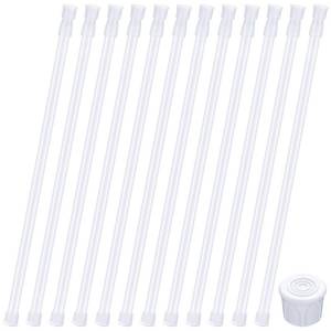 lot 7024 image: Frienda 6Pcs Spring Tension Curtain Rods 16-28 Inch Adjustable Expandable Loaded Tension Rods for Kitchen, Bathroom, Cupboard, Wardrobe, Window, Closet, Door, Bookshelf DIY Project