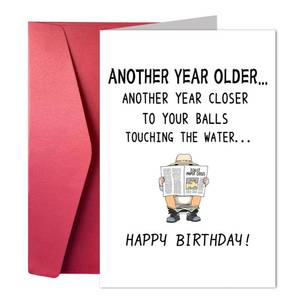 lot 7064 image: Funny Birthday Cards For Men, Humorous And Loyal Friend Card For Brothers, Birthday Greeting Cards For Male Friends, Humorous And Funny Cards For Him
