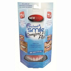lot 7083 image: Instant Smile Comfort Fit Flex - Bright White Shade - Cosmetic Veneers  Comfortable Upper Veneer