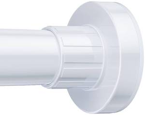 lot 7092 image: Ausemku Shower Curtain Rod 32-94 Inch Adjustable - 1 Inch Diameter Heavy Duty No drill Spring Tension Shower Rod, Non-Slip Rustproof Telescopic Rod for Bathroom, White