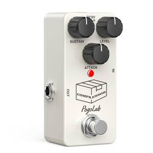 lot 7109 image: Pogolab Compressor Pedal, Guitar Pedal Compressor, Mini Compressor Pedal for Electric Guitar Bass, True Bypass DC 9V