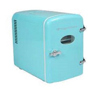 lot 7139 image: Frigidaire Portable Mini Fridge 9 Can Blue