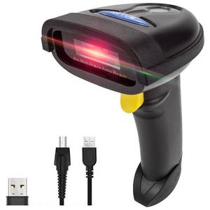 lot 7189 image: NETUM 2D Barcode Scanner, Compatible with 2.4G Wireless & Bluetooth & USB Wired Connection, Connect Smart Phone, Tablet, PC, 1D Bar Code Reader Work for QR PDF417 Data Matrix (NT-1228BL)