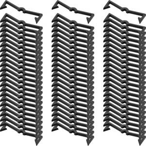 lot 7198 image: Mudder Pegboard Clips Hook Locks Black Plastic Peg Locks Pegboard Hook Retainers Display Organizer Peg Board Retainers Fit 14 Inch and 18 Inch Pegboards(100 Pieces)
