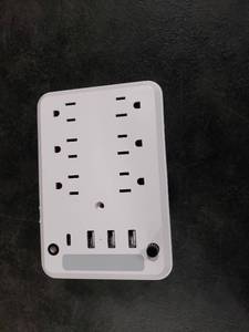 lot 7216 image: 6-Outlet Power Strip with 4 USB Ports