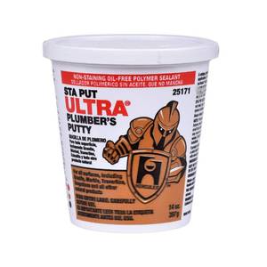 lot 7258 image: Oatey 25171 Sta Put Ultra Plumbers Putty, 14 oz Size