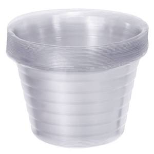 lot 7264 image: MECCANIXITY Plant Pot Saucer 5 Inch Plastic Round Flower Drip Tray for Indoor Outdoor, Clear Pack