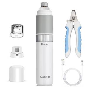 lot 7289 image: Casifor Dog Nail Grinder and Clippers Quiet with 10h Working Time Professional Pet Nail Trimmer Stepless Speed Regulation Pet Nail Grinder Electric Nail File for Large Medium Small Dogs and Cats