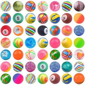 lot 7314 image: Ohanniewa 27 mm Mixed Pattern Colorful Bouncy Balls for Kids Assorted Bouncy Balls Toys for Kids Party Favors, Birthdays Party Favors, Classroom Prizes