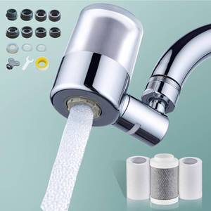 lot 7315 image: ATQ Water Filter for Sink Faucet with 3pcs Replacement Filters Reduce Chlorine, Lead, 720° Rotating, 2 Modes,Faucet Filter for Kitchen Sink, KitchenBathroomRV Faucets (Aerator720)
