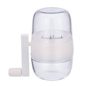 lot 7316 image: Nut Chopper, Portable Manual Nut Grinder with Hand Crank For All Nuts, Hand Held Food Shredder Cutter Mincer Blender Meat Grinder Kitchen Tool for Making Toppings(White)