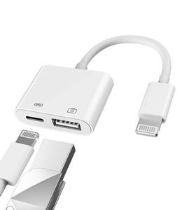 lot 7322 image: for Apple Certified Lightning Male to USB Female Adapter OTG and Charger Cable for iPhone 11 12 Mini max 7 8plus for Ipad air A Camera Memory Stick Flash Drive Cord Converter Charging Splitter