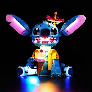 lot 7351 image: Kyglaring LED Light Kit Compatible with Lego Stitch 43249 Building Blocks, Upgraded Touch Control & Dimming (Lights Only, No Model Set) Touch-Upgraded Version
