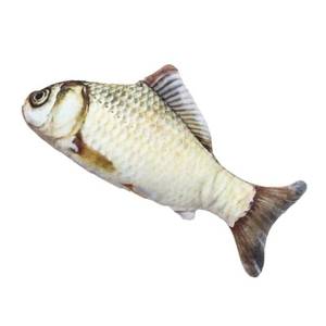 lot 7355 image: Toyvian Simulated Fish Doll Soft Plush Toy for Cats 3D Fish Pillow Realistic Mini Stuffed Animal Perfect for Playtime and Home Decoration