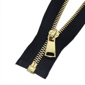 lot 7357 image: Leekayer 2pcs #5 32 Inch Zippers for Jackets Sewing Coats Crafts Gold Separating Jacket Zipper 81.28cm Metal Zipper Heavy Duty (32 Gold),LY768S