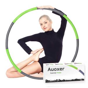 lot 7370 image: Auoxer Fitness Exercise Weighted Hoops, Lose Weight Fast by Fun Way to Workout, Fat Burning Healthy Model Sports Life, Detachable and Size Adjustable Design