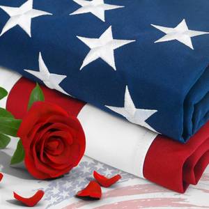 lot 7399 image: 3x5 American Flag Outdoor Heavy Duty,Wear Resistant Double Layer Nylon America Flags for Outside,Tear Proof American Flag 3x5FT Edges are Reinforced with Four Rows of Stitching,Embroidered Stars and Stripes Well Made,US Flag with Sturdy Brass Grommets