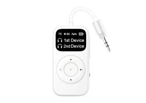 lot 7401 image: SoundSync Pro Bluetooth Transmitter & Receiver for Airplane, Easy Setup Bluetooth Audio Transceiver for 2 BT Devices, Volume Control, RCA for TV