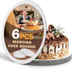 lot 7199 image: 6 Pack Cardboard Cake Boards 10in