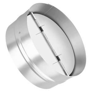 lot 7454 image: Kikerike 10 Inch Draft Blocker Backdraft Damper Duct Draft Stopper One-Way Airflow Ducting Insert Backflow Preventer Inline Fan Vent Deflector