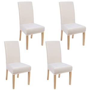 lot 7457 image: Smiry Velvet Stretch Dining Room Chair Covers Set of 4, Soft Removable Washable Chair Slipcovers Kitchen Parsons Chair Protector, Cream