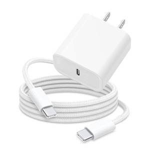 lot 7484 image: 6FT 20W USB Type C Fast Charger Block for iPhone 16e 17 16 15 Pro MaX,AirPods 4 4th, AirPods Pro 3 2 2nd, iPad Pro Air 1312.9,iPad 10th Tablet,Samsung Galaxy A16 A15 A14 5G A54 A03S A53 A23 A34