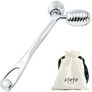 lot 7487 image: pfefe Facial Roller for Face and Eyes - Unbreakable Face Massager Tool for Beauty Routines, Esthetician Supplies Cold Roller for Puffiness, Wrinkles, Dark Circles