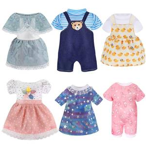 lot 7490 image: Girl Doll Clothes and Accessories Gift - Multi pcs Alive-Baby Doll Clothes Dress Outfits for 12 Inch Dolls, 6 Complete Sets Clothing of Dresses Cloak Onesies Pajamas