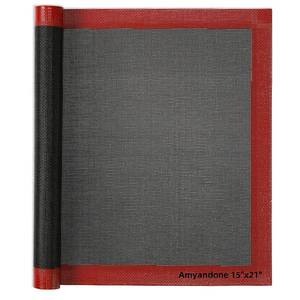 lot 7495 image: Amyandone Perforated Silicone Baking Mat for Two-Thirds Size Pan, Non-Stick Eclair Baking Mat for 15x21 Big Sheet, Reusable Cookie Sheet Liner for Two Thirds Sheet Pans for Sugar Cookies 1 PCS