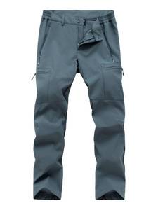 lot 7509 image: Gash Hao Mens Waterproof Ski Snow Pants Hiking Softshell Cargo Fleece Lined Warm Insulated Outdoor Fishing Pants 620GRAY 30X28