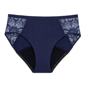 lot 7517 image: Thinx Ultra-Soft Period Underwear, Brief-Style Leakproof Underwear for Women, Holds Up to 12 Regular Tampons, Period Panties, Reusable, Comfortable, & Flexible, Spicy with Lace, 1X